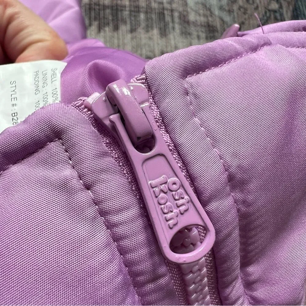Vintage OshKosh Toddler Girls Snow Pants Bibs Lilac Lavender Size 2T
